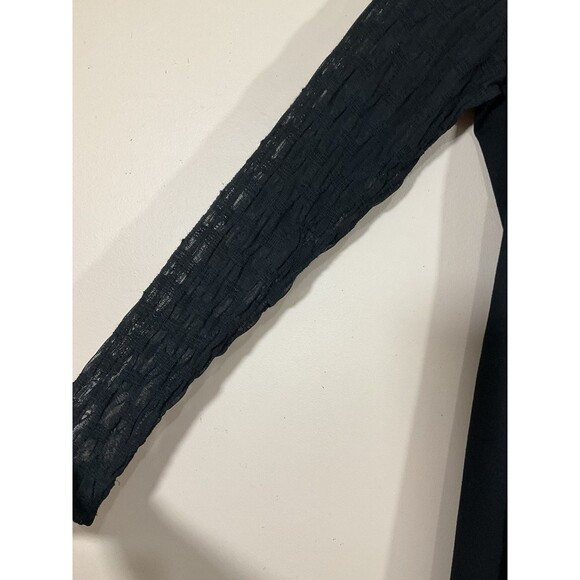 Sara Campbell Womens Mesh Overlay Midi Dress 4 Black Whimsigoth Cocktail Party - Picture 2 of 8